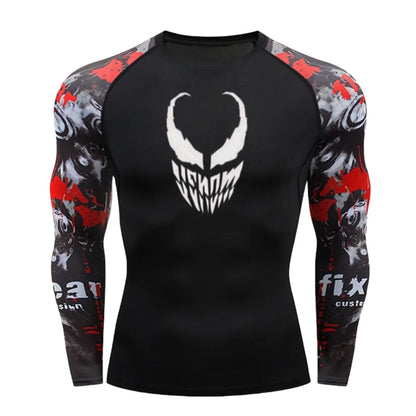 Men 3D Printing Sport Long Sleeves