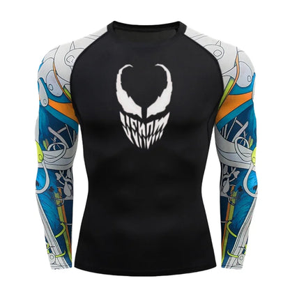 Men 3D Printing Sport Long Sleeves