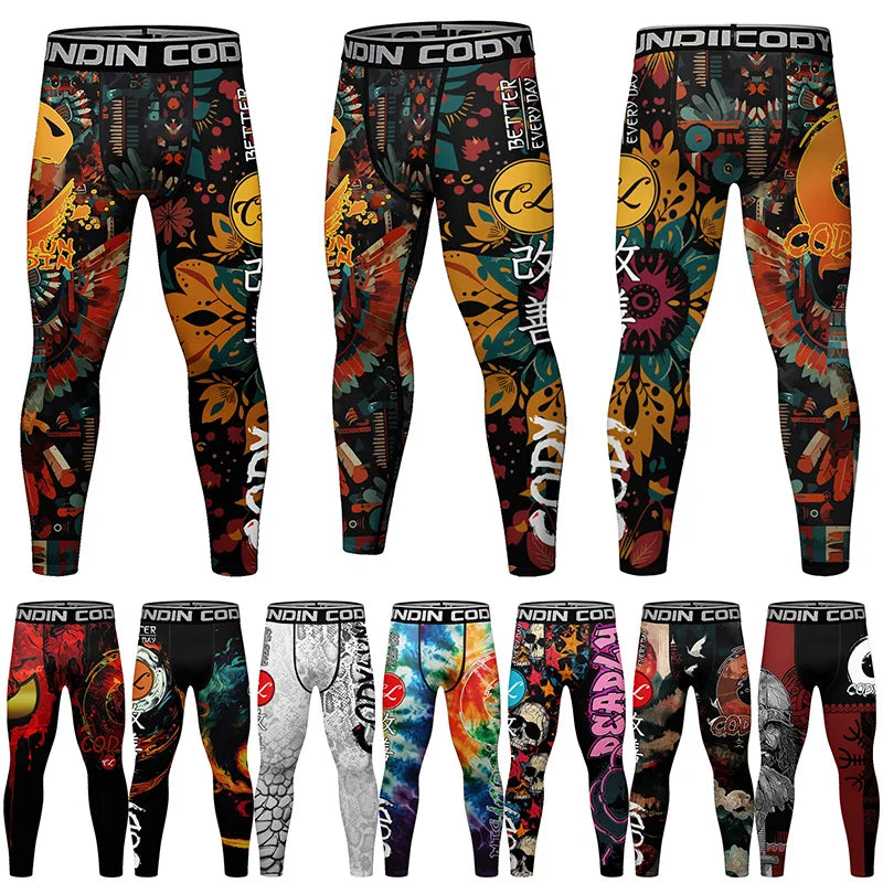 Sublimation Printed Exercise Training Leggings