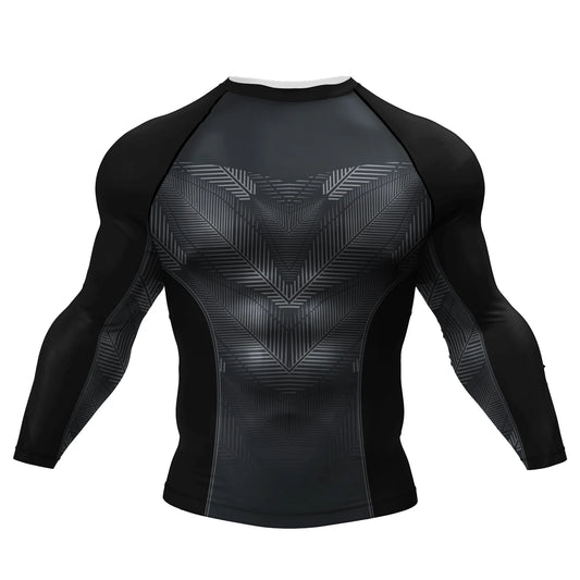 Printed Compression Athletic Tops Spandex Custom